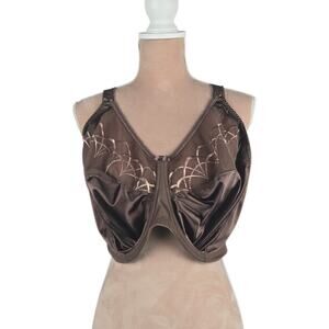 Elomi Cate Full Cup Banded Bra Pecan Brown Size 40N